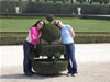 Amy and Kim with Versailles Shrubbery